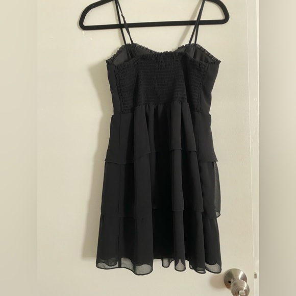 Black Layered Ruffle Dress - Picture 2 of 4